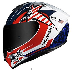 CAPACETE NORISK SUPRA LAP USA 62/XL
