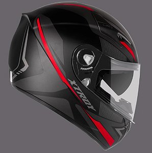 CAPACETE EBF X TROY DRONE PTF/VERMELHO 60