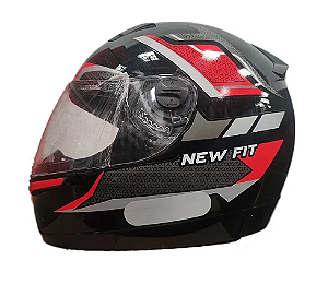 CAPACETE EBF NEW FIT SHIFT PTO/VERMELHO 60