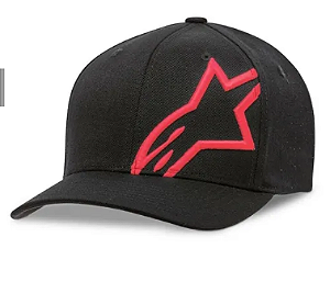 BONE ALPINESTARS CORP SHIFT 2 FLEXFIT - AG PRETO VERMELHO S/M EAN 8059175270673