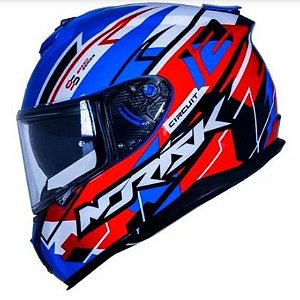 CAPACETE NORISK STRADA CIRCUIT BLUE/RED/WHITE 60/L