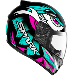 CAPACETE EBF SPARK DRAGON PTO FOSCO/TIFA 56
