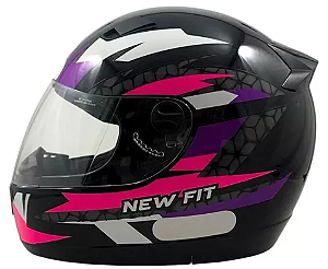 CAPACETE EBF NEW FIT CONTROL PTO/ROSA 56