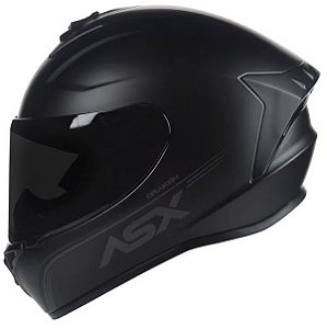 CAPACETE ASX DRAKEN SOLID FOSCO PRETO 58/M