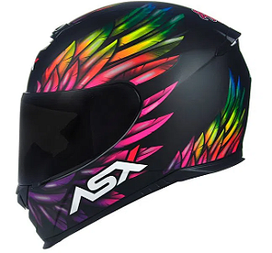 CAPACETE ASX EAGLE VIBES FOSCO PRETO/COLOR 58/M