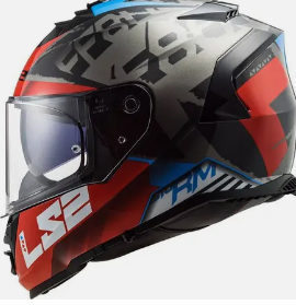 CAPACETE LS2 STORM FF800 SPRINTER BLK/RED/TIT 60/L