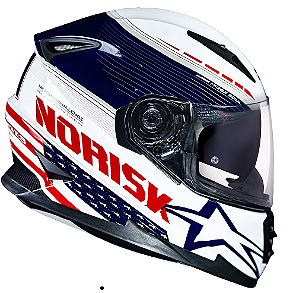 CAPACETE NORISK FF302 GRAND PRIX USA 62/XL