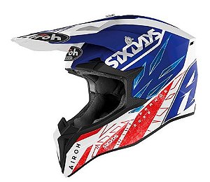 CAPACETE AIROH WRAAP SIX DAYS 2022 FRANCE GLOSS 58 M