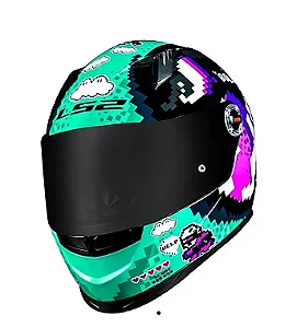 CAPACETE LS2 FF358 BULLET BLACK/BLUE 62/XL