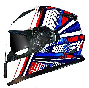 CAPACETE NORISK FF302 ADVANCE WHITE 58/M