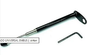 ANTENA CORTA PIPA 7 ESTAGIO P/RETROVISOR ALUMINIO