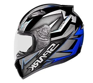 CAPACETE EBF SPARK SPOT 61/PFO/AZUL