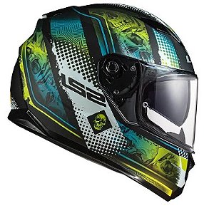 CAPACETE LS2 FF320 STREAM MARA MATTE BLK/HV YLW 62/XL