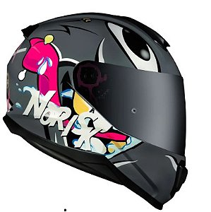CAPACETE NORISK RAZOR MAD GRAY 56/S