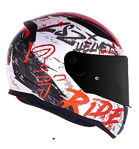 CAPACETE LS2 RAPID FF353 NAUGHTY WHT/RED 56/S