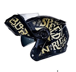 CAPACETE NORISK FORCE BORN TO RIDE GOLD 58/M