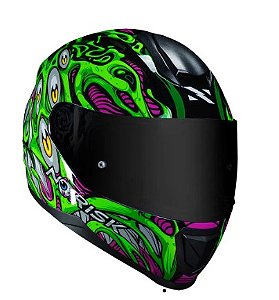 CAPACETE NORISK RAZOR PARASITE GREEN 58/M