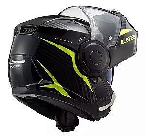 CAPACETE LS2 SCOPE FF902 SKID BLK/HI-VIS YLW 60/L