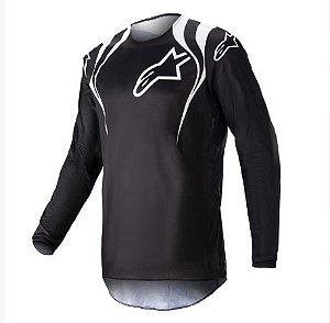CAMISA ALPINESTARS FLUID NARIN 23 PRETO BRANCO XL  EAN  8059347059532