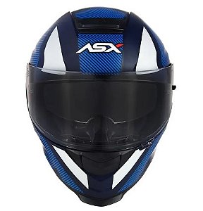 CAPACETE ASX EAGLE SV LINES FOSCO AZUL/BRANCO 60/L