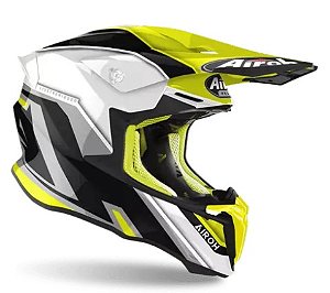 CAPACETE AIROH TWIST 2.0 SHAKEN YELLOW GLOSS 58