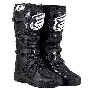 BOTA ASW IMAGE ENDURO PRETO BRANCO 11  EAN  7908377162747