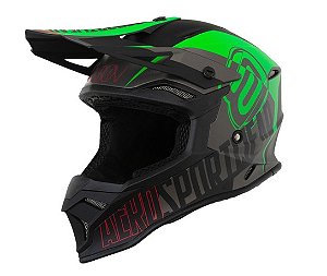 CAPACETE ASW FUSION 2.0 DASH CHUMBO VERDE PRETO 58  EAN  7908377162198