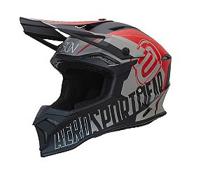 CAPACETE ASW FUSION 2.0 DASH PRETO VERMELHO AREIA 58  EAN  7908377162075