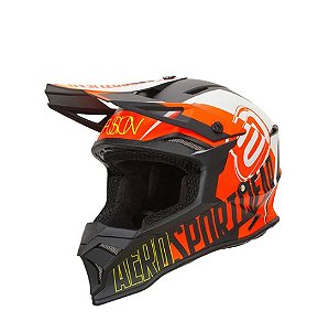 CAPACETE ASW FUSION 2.0 DASH PRETO LARANJA BRANCO 58  EAN  7908377162136