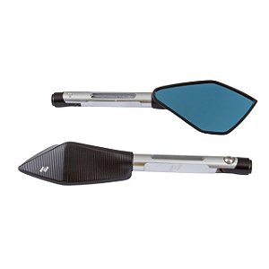 ESPELHO ESPORTIVO TWINS TRAPEZIO MINI SILVER