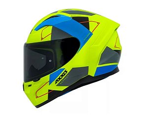 CAPACETE AXXIS SEGMENT SWITCH E13 - YELLOW FLUOR GLOSS 60