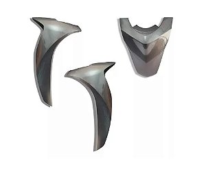 CARENAGEM FRONTAL BIZ 125 23 CINZA PRATA PAULISTA (C.CINZA CROW) 3PCS