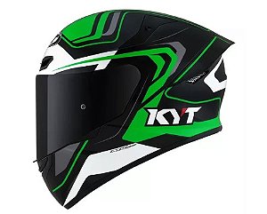 CAPACETE KYT TT-COURSE OVERTECH BLACK/GREEN M