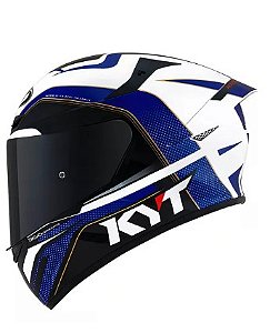 CAPACETE KYT TT-COURSE GRAND PRIX BLUE/RED S