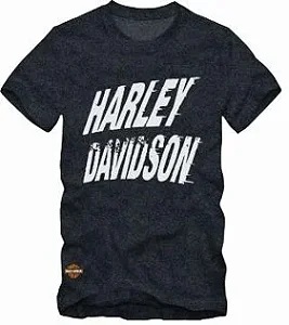 CAMISETA ALL BOY HARLEY MOTORCYCLE VINTAGE PRETO G4