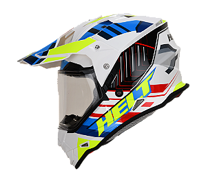 CAPACETE HELT CROSS VISION GLASS TOWN 62