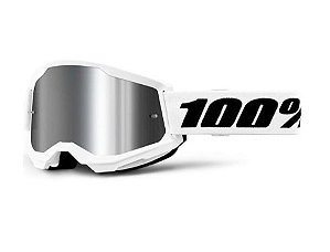 OCULOS 100% STRATA 2 ESPELHADO WHITE