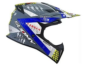 CAPACETE SUOMY X-WING JETFIGHTER MATT BLUE 58/M