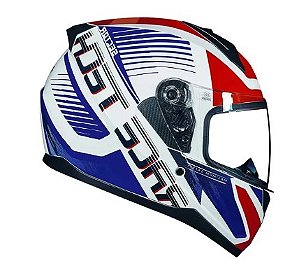CAPACETE RACE TECH SECTOR SLASH WHT/BLUE 60/L