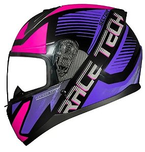 CAPACETE RACE TECH SECTOR SLASH BLK/PURPLE 58/M
