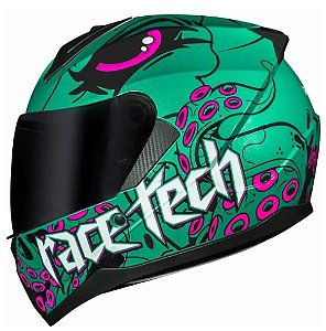 CAPACETE RACE TECH SECTOR KRAKEN TIT/GREEN 58/M