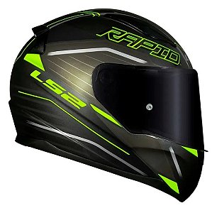 CAPACETE LS2 RAPID FF353 ROKKU BLK/YELLOW 58/M