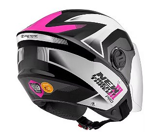 CAPACETE NEW LIBERTY THREE PRO PT/RS 56