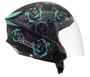 CAPACETE TORK NEW LIBERTY THREE FLOWERS AZ/PTO BRILHANTE 60