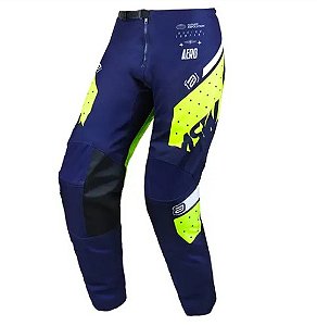 CALÇA ASW IMAGE KARMA MARINHO AMARELO FLUO BRANCO 42  EAN  7908377180642