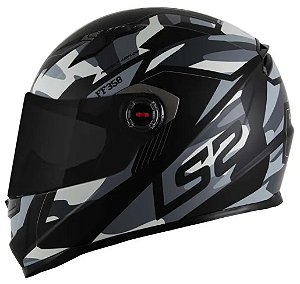 CAPACETE LS2 FF358 TANK CAM/MATT BLACK 58/M