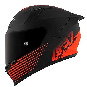 CAPACETE KYT STRIKER 2V LIVERY AF37 MATT BLACK/RED - S