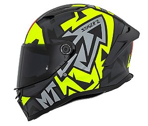CAPACETE MT HELMETS STINGER 2 MELD B3 MATE 62