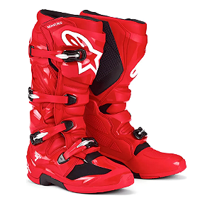 BOTA ALPINESTARS TECH 7 VERMELHO BRIGHT. 09 EAN 8059347390703