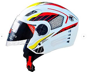 CAPACETE FW3 X OPEN BRANCO ALEMANHA 58